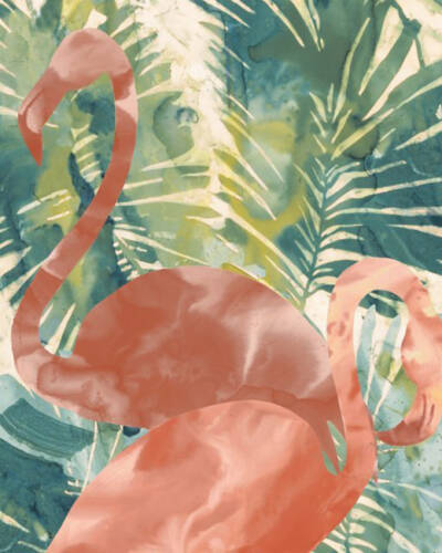 IGALARI WFDECOR ART-SHAPES MARGHERITA LEONARDI TROPICAL FLAMINGO